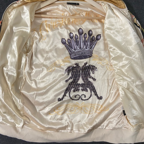 Authentic Christian Audigier "Charmed Life” Hoodie Rhinestones Men’s Size Medium - Picture 4 of 8